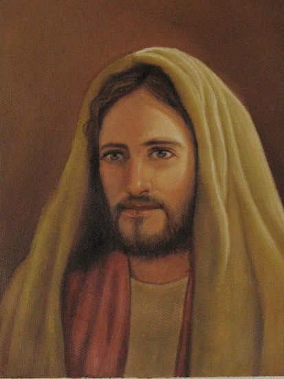 Rostro de Jesus Oil Canvas Figure Painting