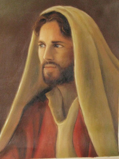 Rostro de Jesus Oil Canvas Figure Painting