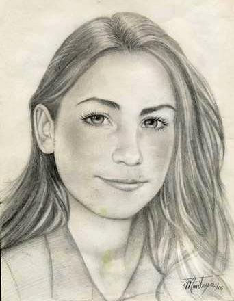 Retrato Marisol Pencil (Black) Paper Landscaping