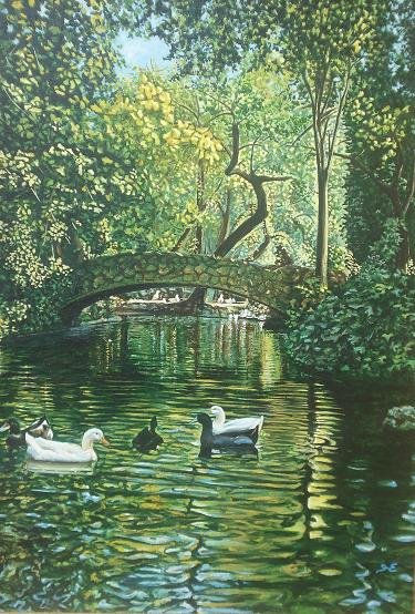 Parque de Mª Luisa.Estanque con patos I