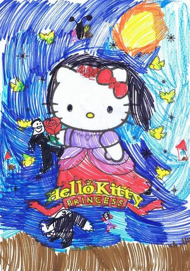 hello kitty coloreada 2 