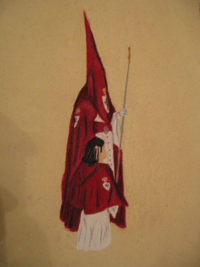 NAZARENO Pastel Paper Figure Painting