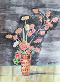 Amapolas sobre papel