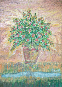 Maceta de camelias