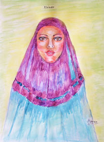 Mujer con khimar