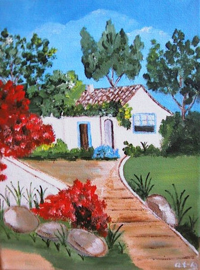 Paisaje Canario Oil Canvas Landscaping