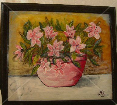 CENTRO SOBRE CRISTAL Oil Canvas Still Life Paintings