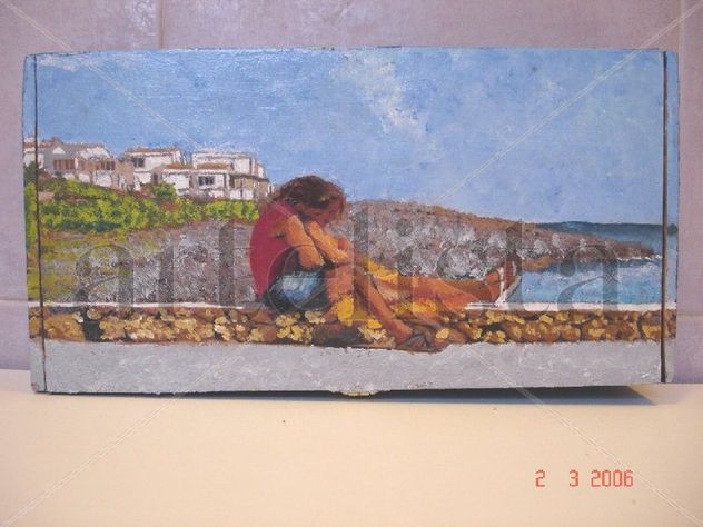 CAJITA PINTADA EN OLEO