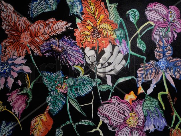 Silvestre Ink Paper Floral Painting