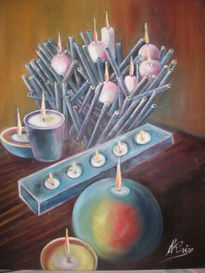 Entre velas - bodegon