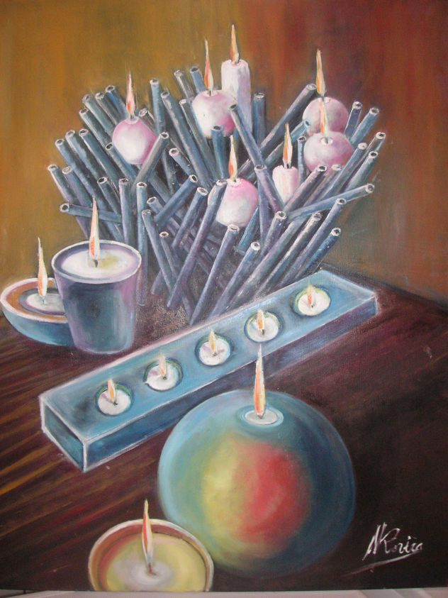 Entre velas - bodegon