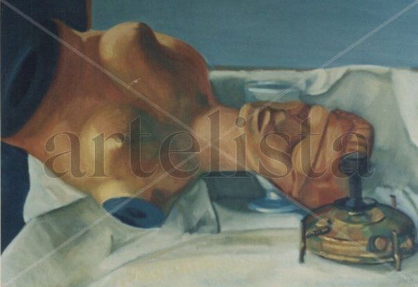 OBJETOS DE CULTO II Oil Canvas Figure Painting