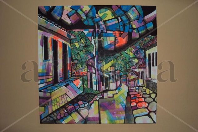 Calle de Trujillo, Honduras. Acrylic Canvas Landscaping