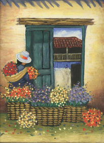 Vendedora de flores