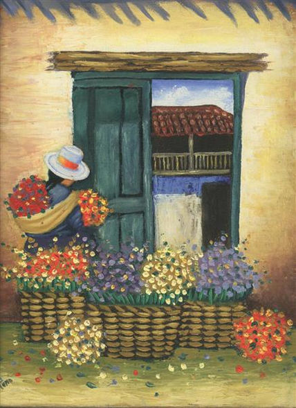 Vendedora de flores