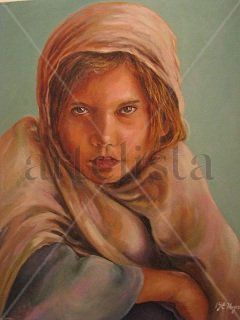 NIÑA IRANI Oil Canvas Portrait