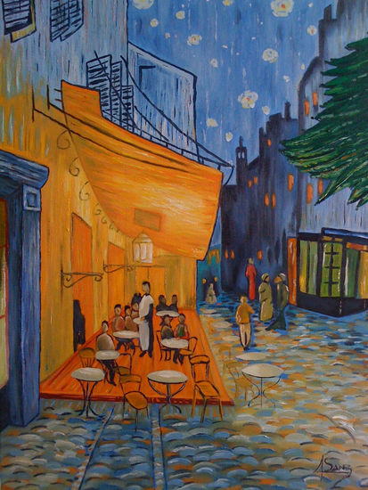 TERRAZA DEL CAFÉ Oil Canvas Landscaping