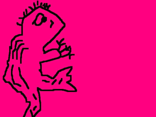 muñeco fondo rosa