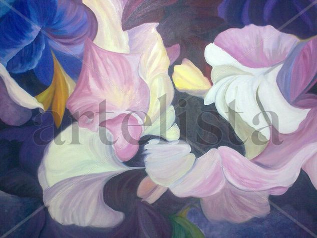 Primavera Oil Canvas Floral Painting