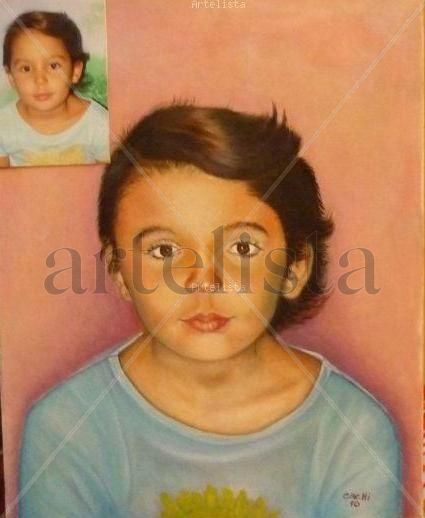 Mi nieta No. 2 Oil Canvas Portrait