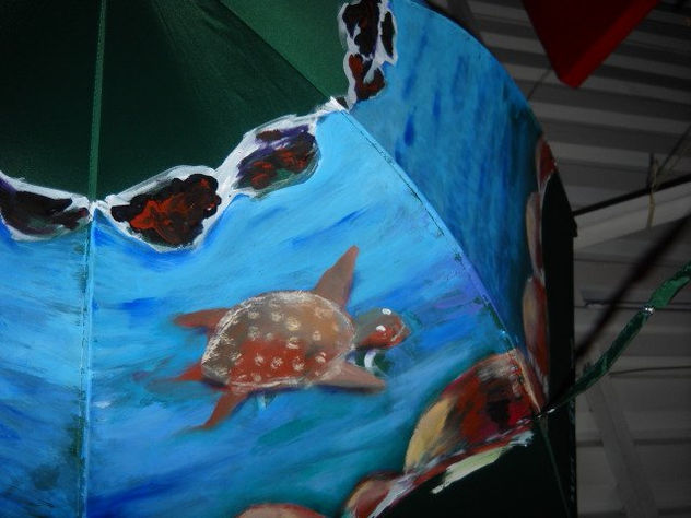 Exposicion Arte en sombrillas
