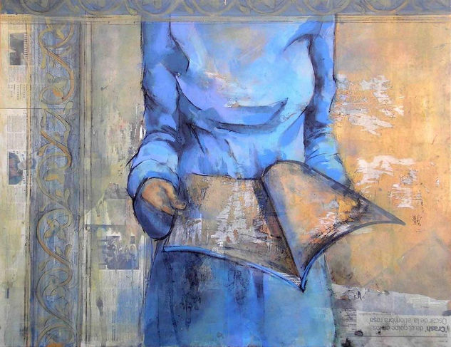 la lectura Mixed media Panel Landscaping