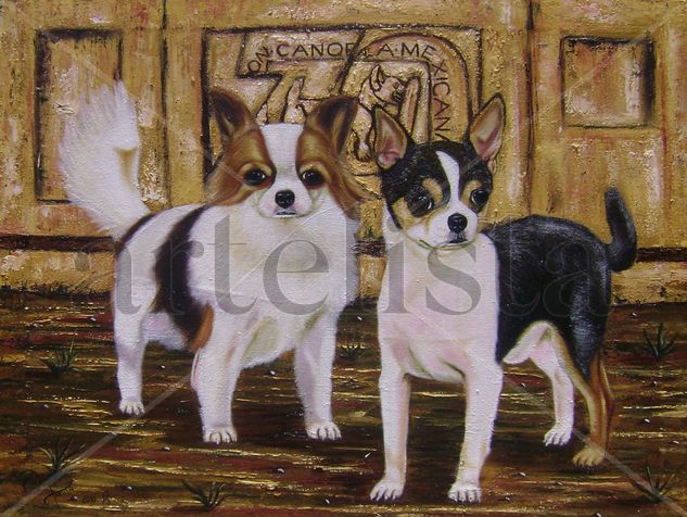 70 Oil Canvas Animals