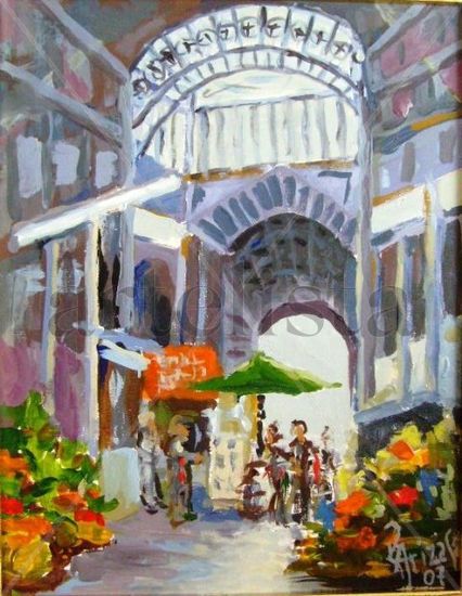 Mercado de San Telmo Acrylic Canvas Landscaping