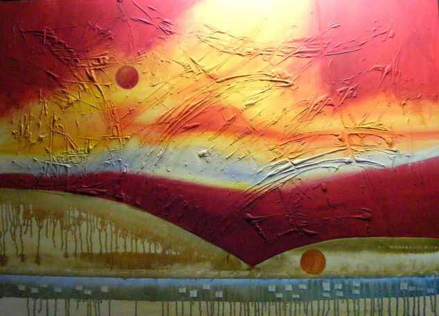 abstracto :Entre el Cielo y la Tierra Nº 2 Acrylic Canvas Others