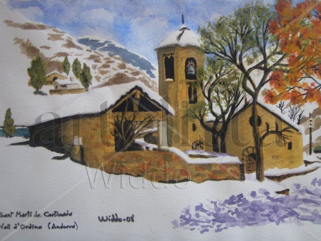 Vall d'Ordino (Andorra) Watercolour Paper Landscaping