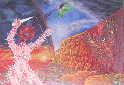 Taiyín y Karrkai decapitan a Taita Acrylic Canvas