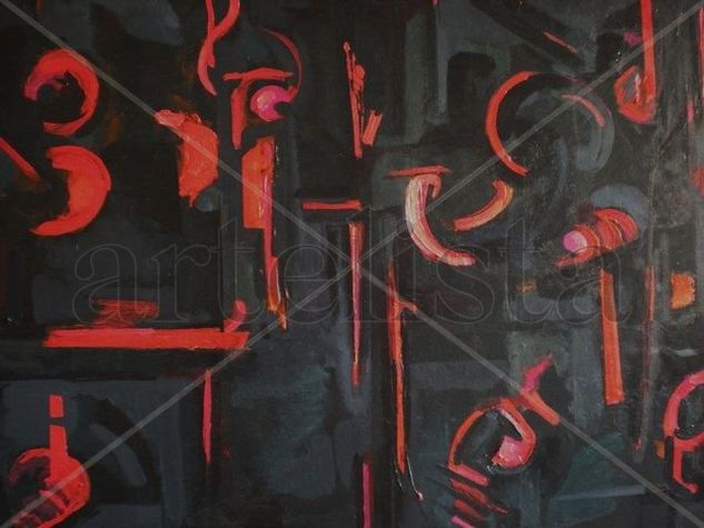 Composicion en negro Oil Canvas Others