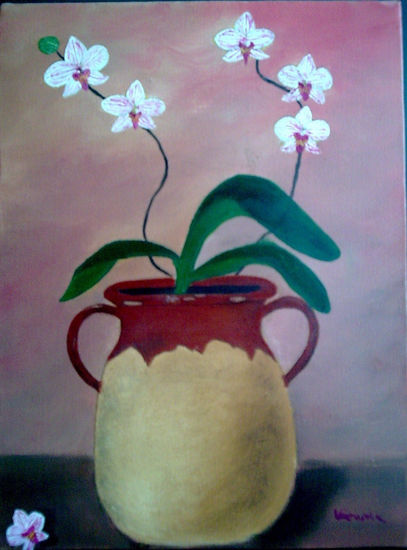 ORQUIDEAS Oil Canvas Floral Painting