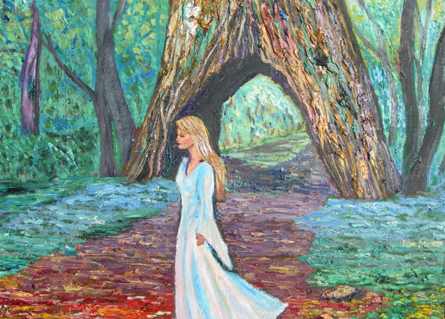 NINFA Oil Card Figure Painting