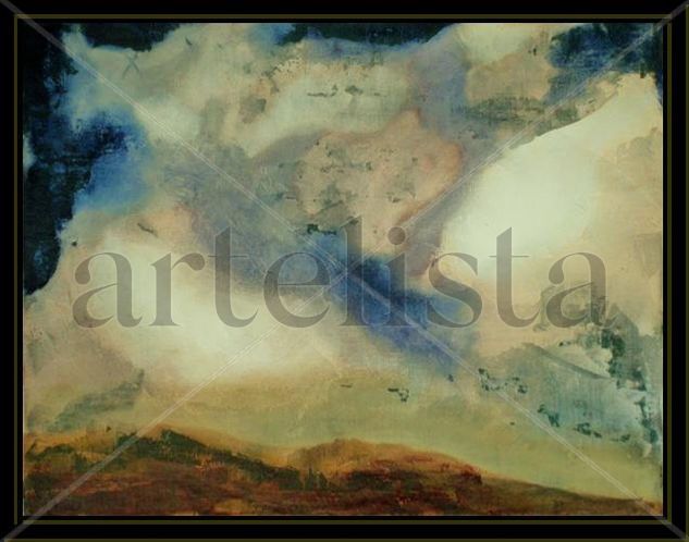 De nubes VI Oil Panel Landscaping