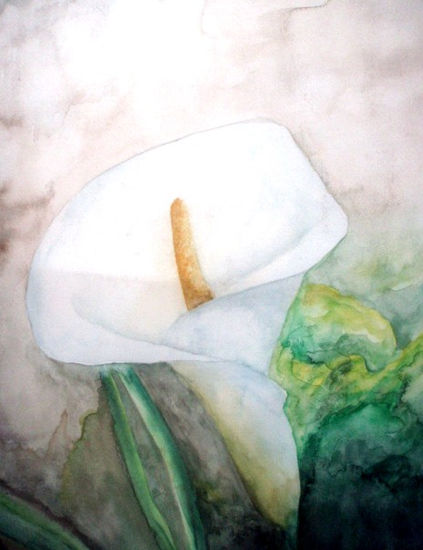 Alcatraz Watercolour Paper Floral Painting