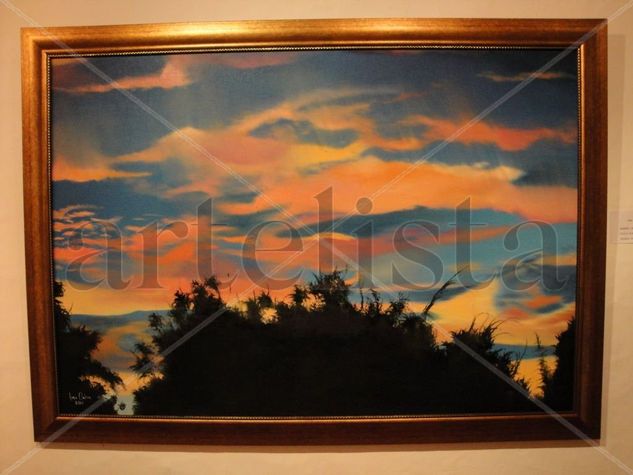 Atardecer en Pittsburgh II Oil Canvas Landscaping