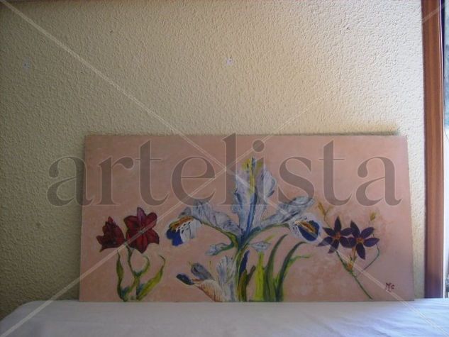 FLORES SOBRE TABLA Oil Canvas Landscaping