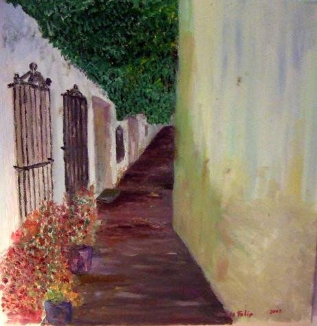 Grazalema Oil Canvas Landscaping