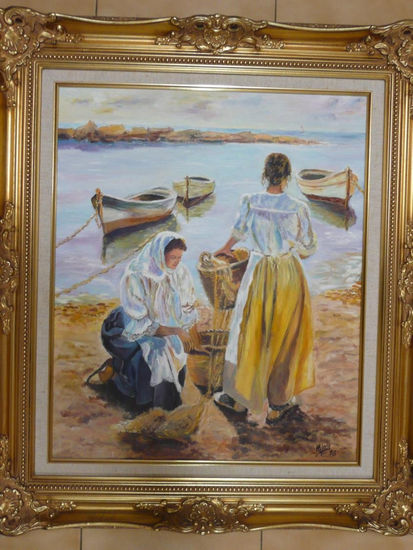 pescadoras Oil Canvas Landscaping