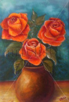 PASION Oil Canvas Floral Painting