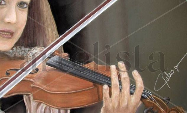 Violinista Oil Canvas Landscaping