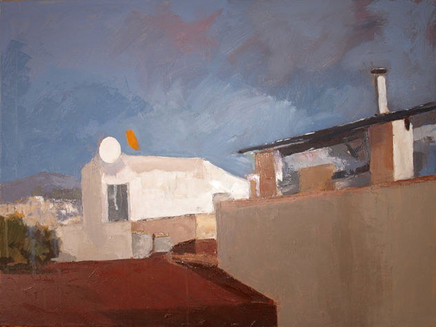 Desde mi terraza Oil Canvas Landscaping