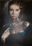 retrato en azul