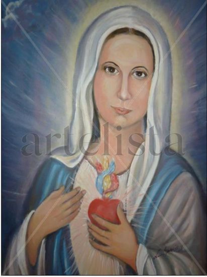 LA VIRGEN DEL PERDÓN Oil Canvas Figure Painting