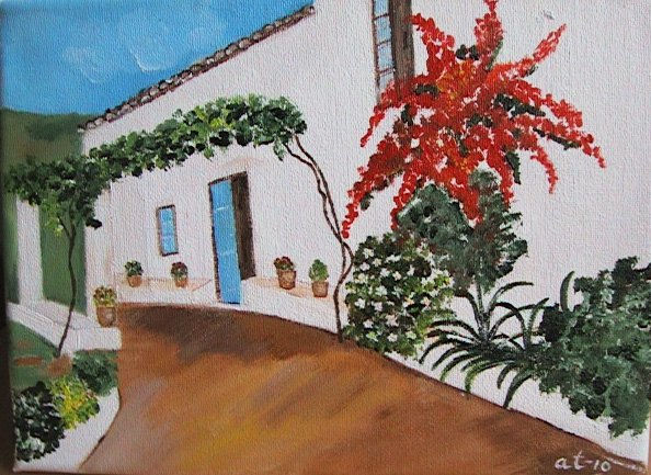 Paisaje Canario Oil Canvas Landscaping