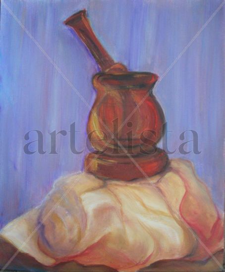 Mortero Oil Paper Still Life Paintings