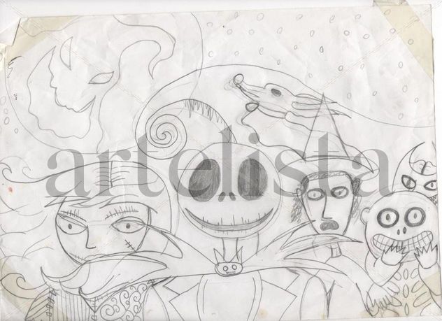 Pesadilla antes de Navidad (Boceto)