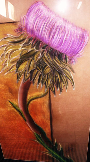 bellesa unica Pastel Paper Floral Painting