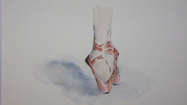 Bailarina Watercolour Paper Figure Painting